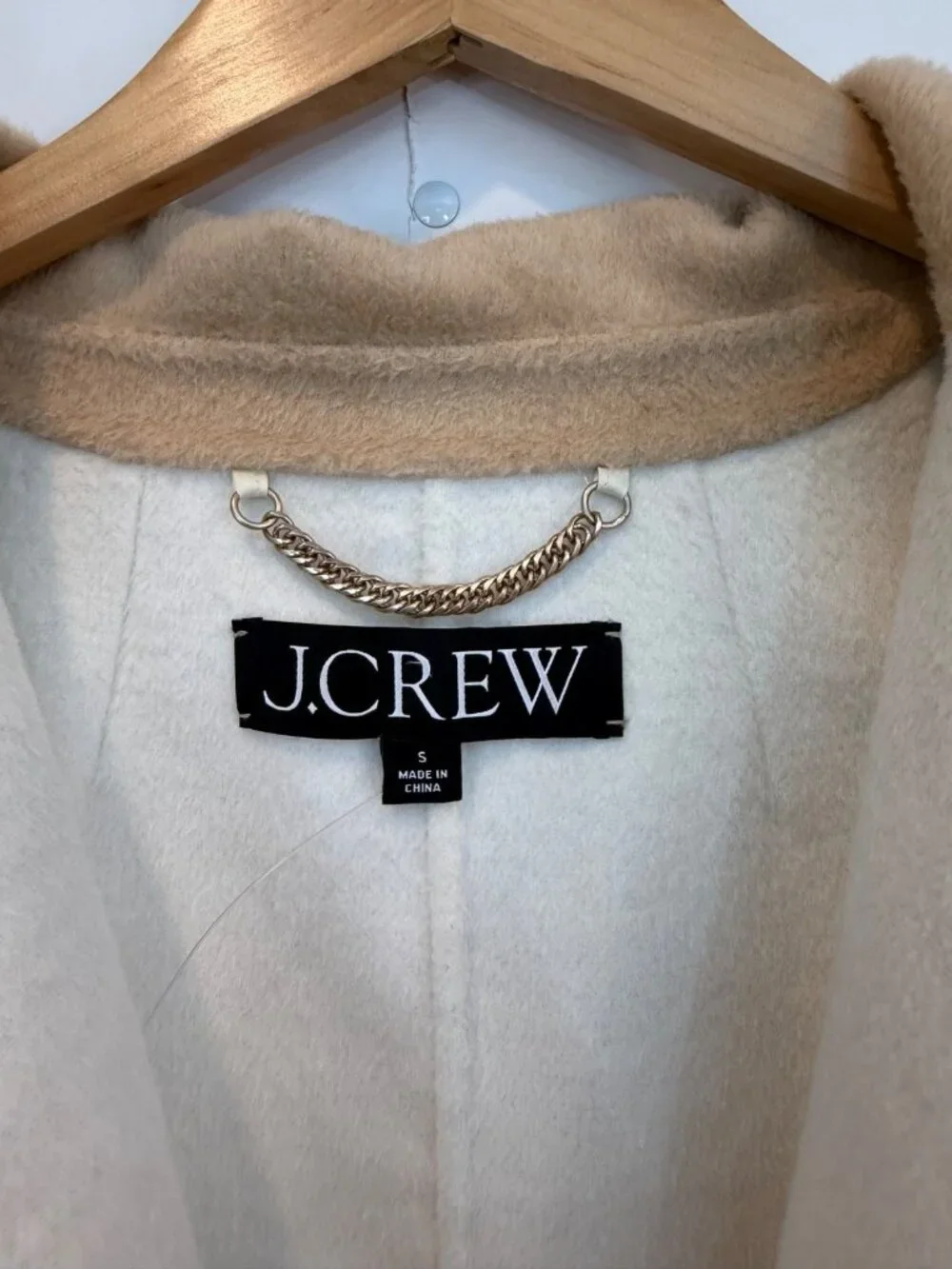 J. Crew Women's Harriet Trench Coat Size Small Double Faced Blend Natural Sand